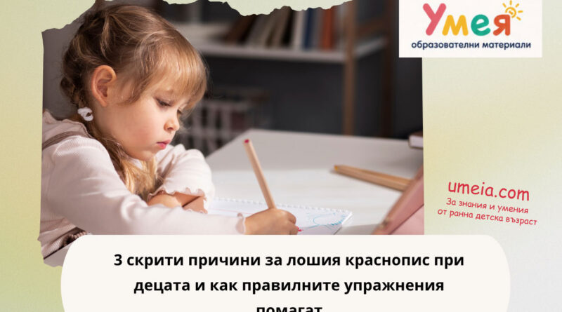 3 скрити причини за лошия краснопис при децата и как правилните упражнения помагат